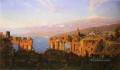 タオルミーナのローマ劇場跡 シチリアの風景 ルミニズム ウィリアム・スタンリー・ハゼルティン